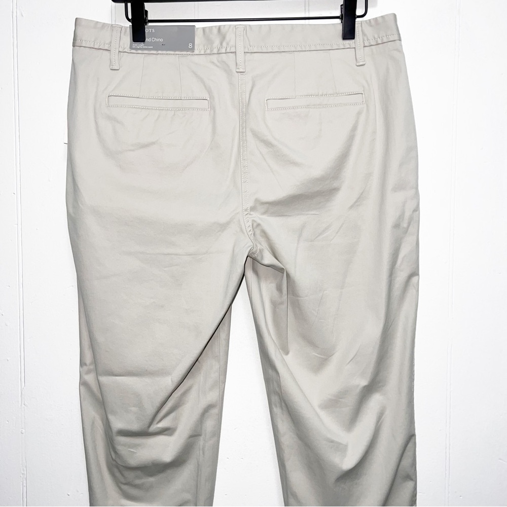 Talbots Gray Taupe Classic Girlfriend Chino Pants - Picture 8 of 12